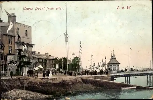 Ak Cowes Isle of Wight England, Front from Pier