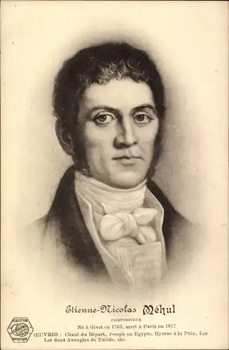 Ak Komponist Étienne Méhul, Portrait