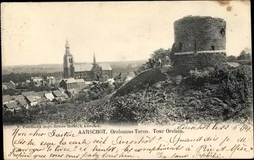 Ak Aerschot Aarschot Flandern Flämisch Brabant, Oreleanus Toren