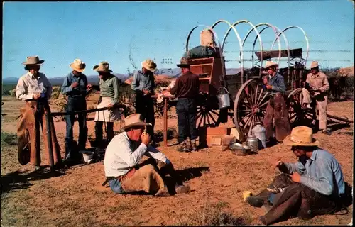 Ak USA, Cowboys, lunch at the chuck wagon