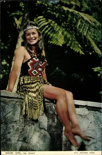 Ak Neuseeland, Maori Girl