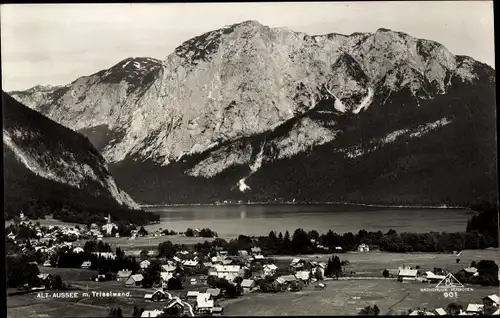 Ak Alt Aussee Altaussee Steiermark, Totale mit Trieselwand