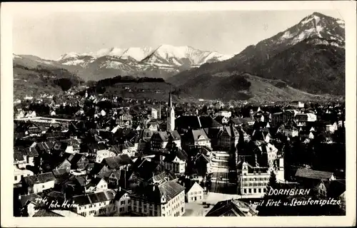 Ak Dornbirn in Vorarlberg, Ort, First, Staufenspitze