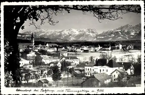 Ak Oberndorf bei Salzburg Österreich, Durchblick zum Ort