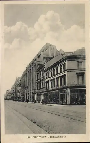 Ak Gelsenkirchen im Ruhrgebiet, Bahnhofstraße