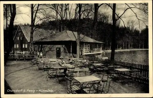 Ak Chursdorf Penig in Sachsen, Gasthaus Höllmühle