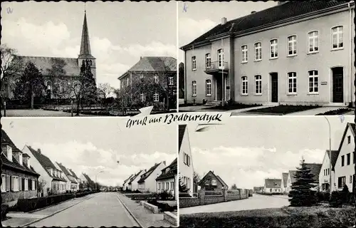 Ak Bedburdyck Jüchen Nordrhein Westfalen, Teilansichten, Kirche