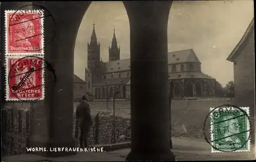 Foto Ak Worms am Rhein, Liebfrauenkirche