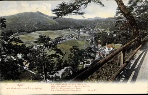 Ak Oybin in der Oberlausitz, Totalansicht