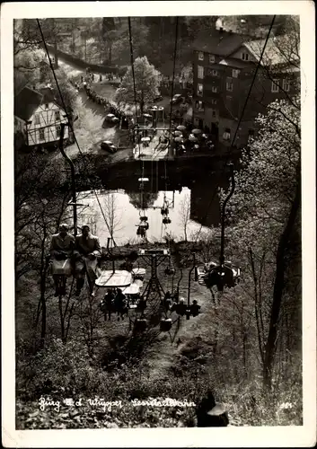 Ak Burg an der Wupper Solingen, Sesselseilbahn