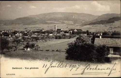 Ak Delsberg Delémont Kanton Jura, Vue generale