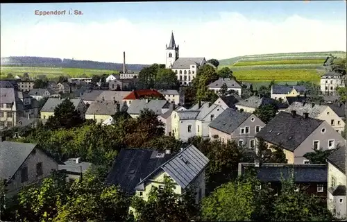 Ak Eppendorf in Sachsen, Stadt und Kirche
