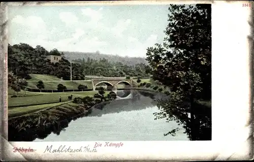 Ak Mahlitzsch Dommitzsch in Sachsen, Die Kämpfe