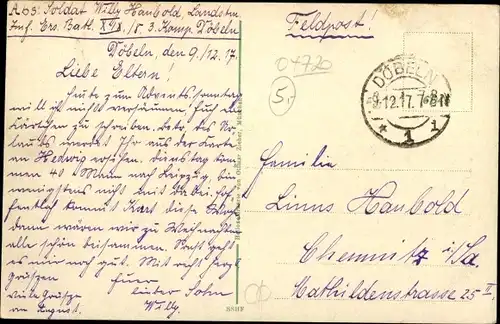 Ak Döbeln in Sachsen, Teilansicht mit Kirche