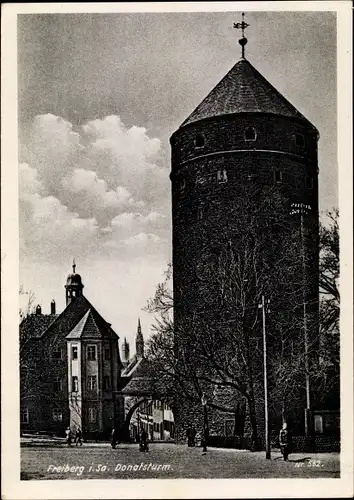 Ak Freiberg im Kreis Mittelsachsen, Blick auf den Donatsturm