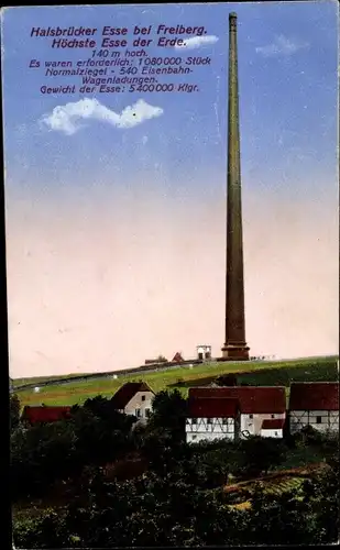 Ak Halsbrücke in Mittelsachsen, Halsbrücker Esse