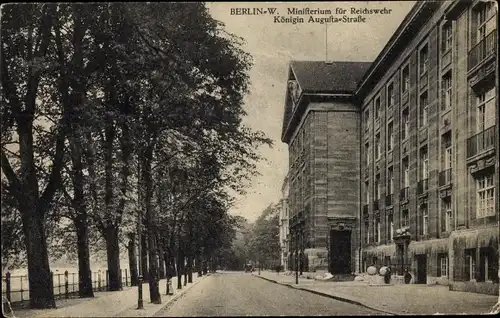 Ak Berlin Tiergarten, Ministerium für Reichswehr, Königin Augusta Straße