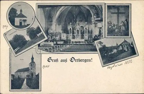 Ak Ottbergen Schellerten in Niedersachsen, Kirche, Kapelle, Innenansicht