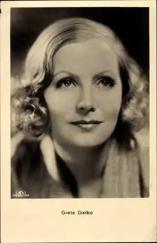 Ak Schauspielerin Greta Garbo, Portrait