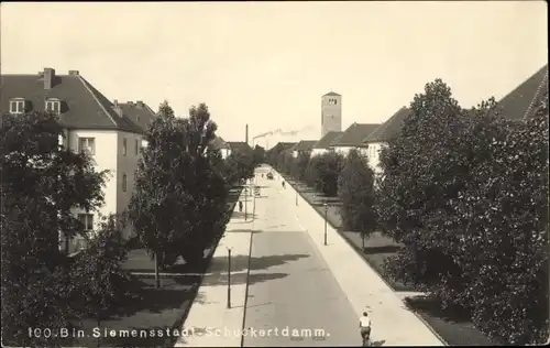 Ak Berlin Spandau Siemensstadt, Schuckertdamm
