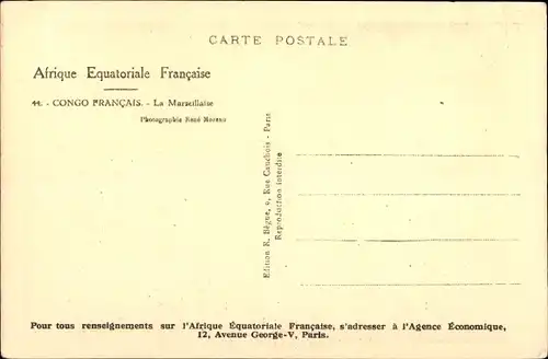 Ak Afrique Equatoriale Francaise, Congo Francais, Afrikaner, Gruppenbild