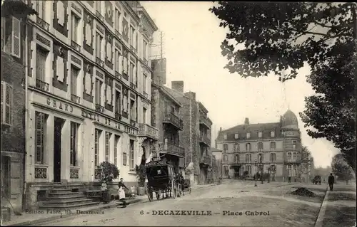 Ak Decazeville Aveyron, Place Gabrol