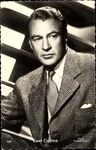 Ak Schauspieler Gary Cooper, Portrait