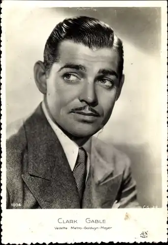 Ak Schauspieler Clark Gable, Portrait