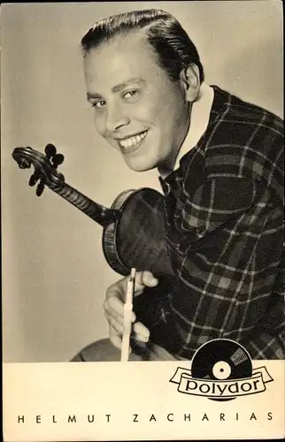 Ak Violinist Helmut Zacharias, Polydor