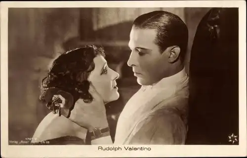Ak Schauspieler Rudolph Valentino, Filmszene