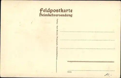 Ak Brunsbüttelkoog Brunsbüttel in Dithmarschen, Erinnerungskarte, Heimkehrersendung, Festtafel