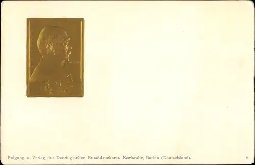 Präge Litho Fürst Otto von Bismarck, Portrait