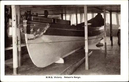 Ak Britisches Kriegsschiff, HMS Victory, Nelson's Barge