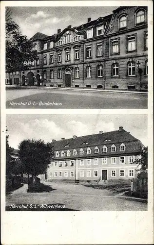 Ak Herrnhut in Sachsen, Brüderhaus, Witwenhaus