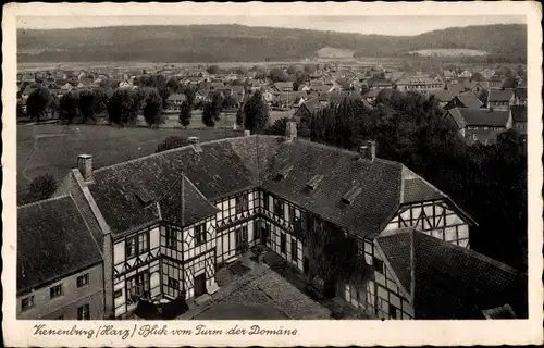 Ak Vienenburg Goslar am Harz, Blick vom Turm der Domäne