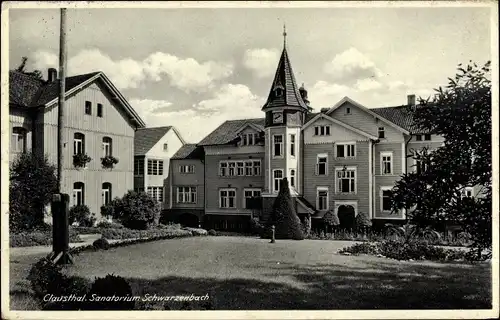 Ak Clausthal Zellerfeld im Oberharz, Sanatorium Schwarzenbach