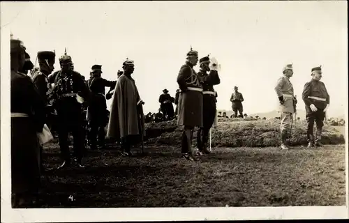 Foto Ak Schweiz, Schweizer Soldaten in Uniformen, Kaisermanöver 1912, Wilhelm II