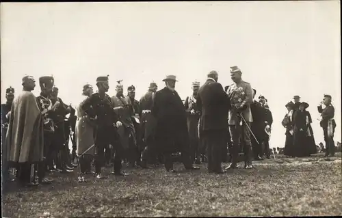 Foto Ak Schweiz, Kaiser Wilhelm II. von Preußen, Manöver 1912