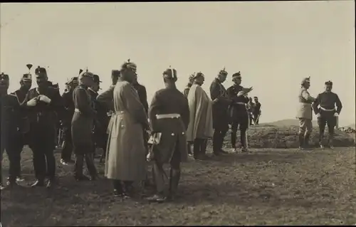 Ak Schweiz, Kaiser Wilhelm II. von Preußen, Herbstmanöver des III. Armeekorps 1912