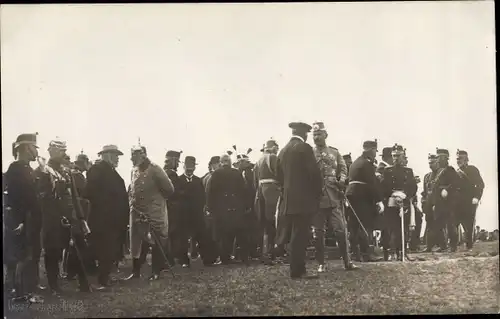 Foto Ak Schweiz, Kaiser Wilhelm II. von Preußen im Kaisermanöver 1912