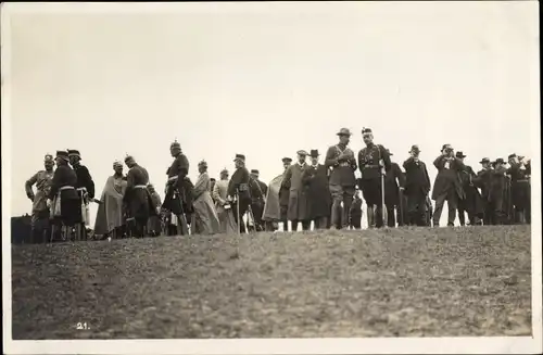 Foto Ak Schweiz, Kaiser Wilhelm II. von Preußen im Manöver 1912