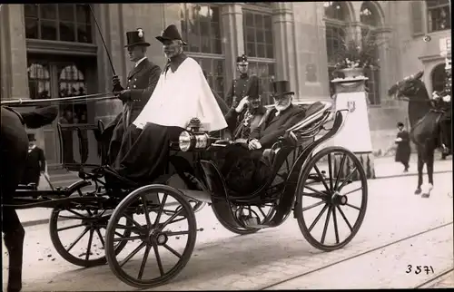 Ak Bern Stadt Schweiz, Ludwig Forrer, Staatsbesuch Kaiser Wilhelm II. von Preußen 1912