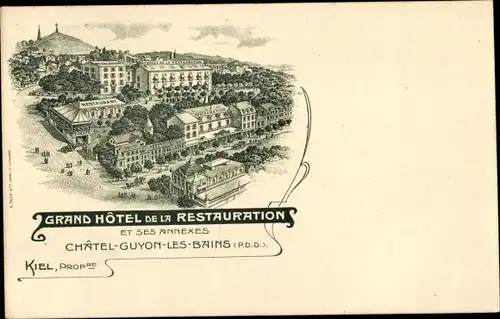 Ak Châtel Guyon les Bains Puy de Dôme, Grand Hotel de la Restauration et ses Annexes