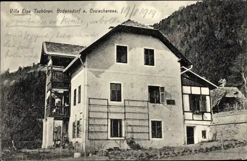 Ak Bodensdorf Steindorf am Ossiacher See Kärnten, Villa Elsa Tschöran