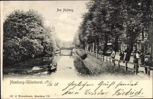 Ak Hamburg Nord Uhlenhorst, Am Hofweg