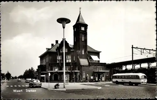 Ak Weert Limburg Niederlande, Station