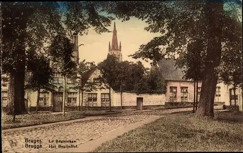 Ak Bruges Brügge Flandern Westflandern, Het Begijnhof