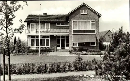 Ak Wijk en Aalburg Nordbrabant, Pastorie Ned. Herv. Gemeente