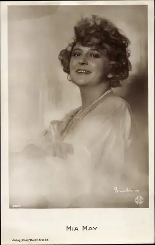 Ak Schauspielerin Mia May, Portrait, Ross Verlag 329 3
