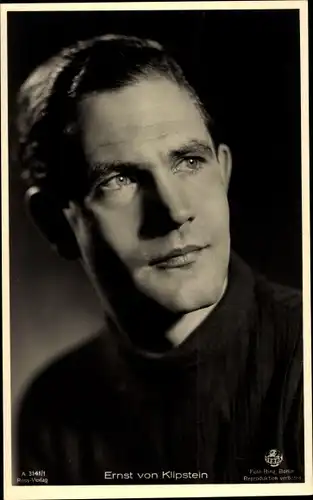 Ak Schauspieler Ernst von Klipstein, Portrait, Terra Film A 3141/1